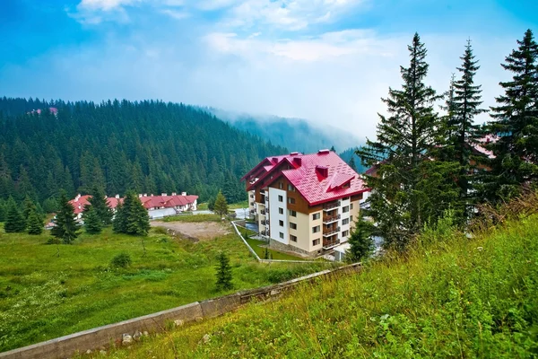Панорама Современных Домов Отелей Болгарии — стоковое фото