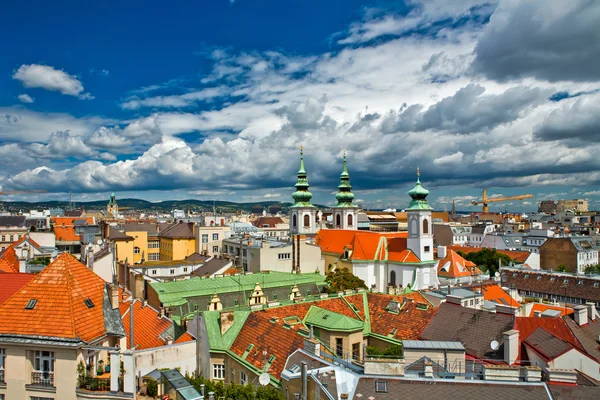 Άποψη Της Πόλης Της Βιέννης Από Την Οροφή Αυστρία — Φωτογραφία Αρχείου