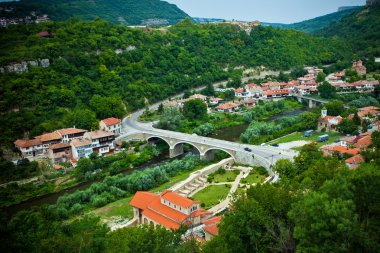 The view of city Veliko Tarnovo, Bulgaria clipart