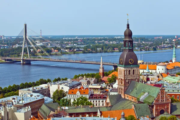 拉脱维亚的全景视图 图库图片