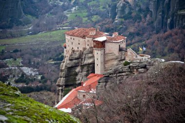 The Meteora monastery view, Kalambaka, Greece clipart