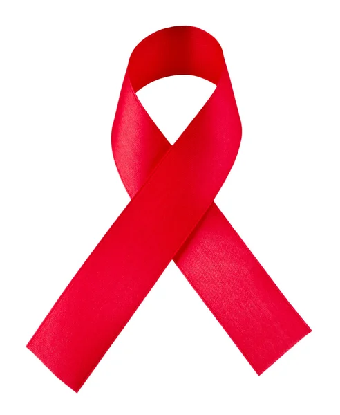 stock image The red ribbon isolated on white background