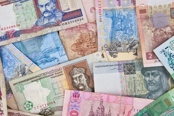 Banknotes Ukraine Ukrainian Money Currency — Stock Photo, Image