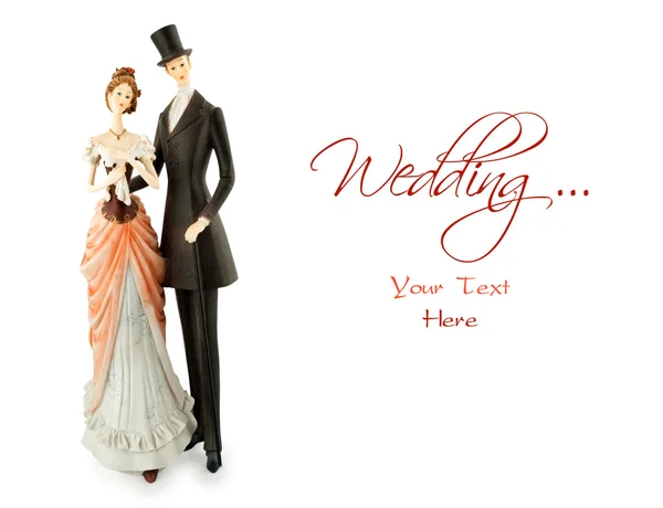 Statuette of wedding couple — Stock Photo, Image