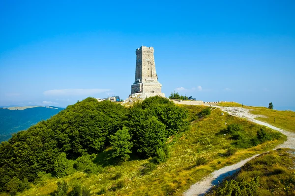 Denkmal Shipka Ansicht in Bulgarien — Stockfoto
