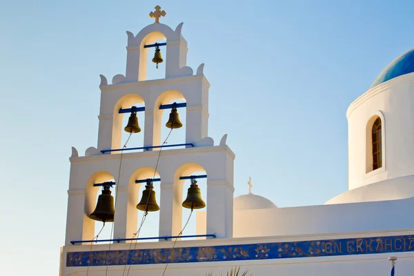 La chiesa di Oia, Santorini — Foto Stock
