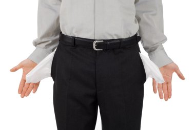 Broke businessman clipart