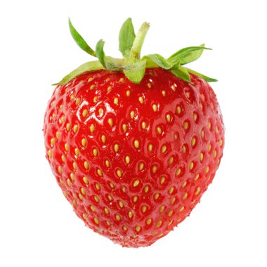 Ripe strawberry isolated clipart