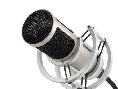 Professional microphone isolated clipart