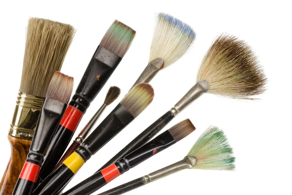 Artist's used brushes — Stock Photo, Image