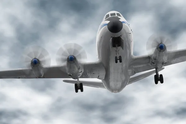 큰 오래 된 프로 펠 러 비행기 — 스톡 사진