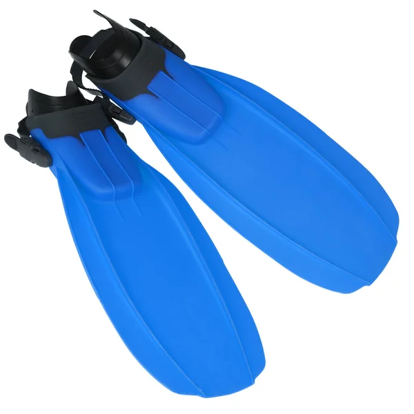 Isolated blue flippers — Stock Photo, Image