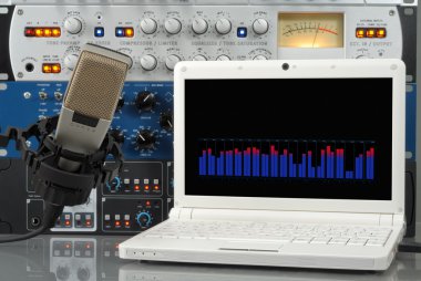 Digital sound recording clipart