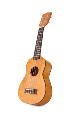 Ukulele on white background clipart