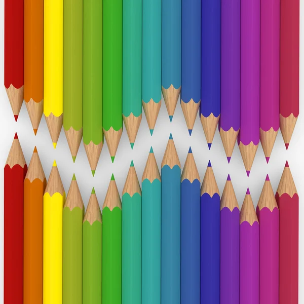 カラフルな 3 d の鉛筆 — ストック写真