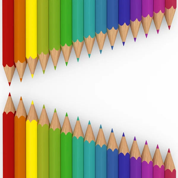 3d pencil colorful — Stock Photo, Image