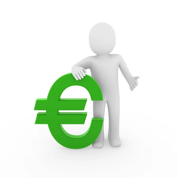 3D menselijke euro — Stockfoto