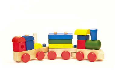 renkli oyuncak tren