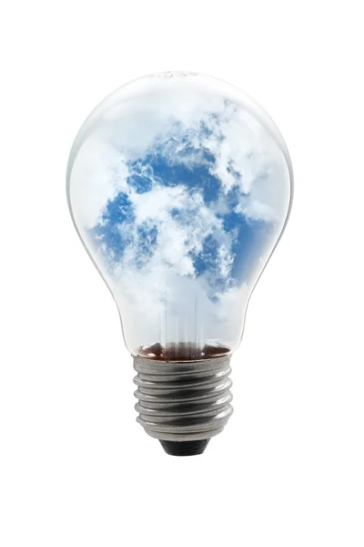 Облачная лампочка — стоковое фото