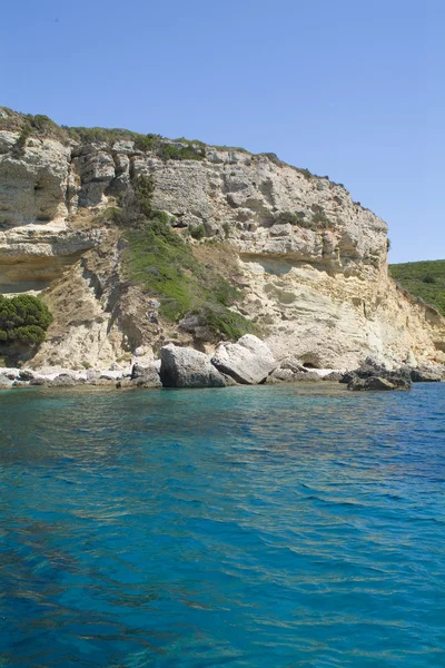 stock image Greek blue sea