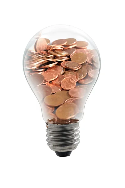 Money bulb — Stock Photo, Image