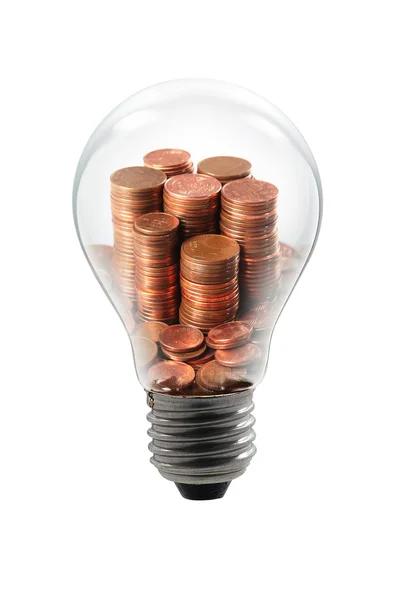 Money bulb — Stock Photo, Image