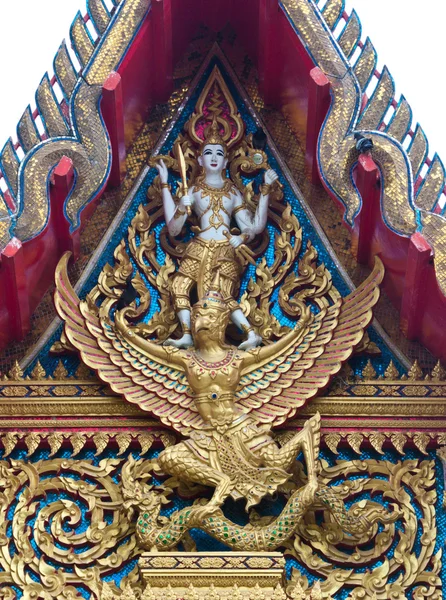 Apex di frontone di Tempio tailandese — Foto Stock
