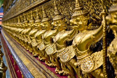 Golden garuda in grand palace Bangkok Thailand