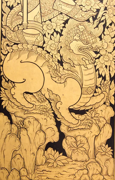 Традиційному тайському стилі Живопис Мистецтво — стокове фото