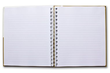 Blank Note Book Isolated On White Background clipart