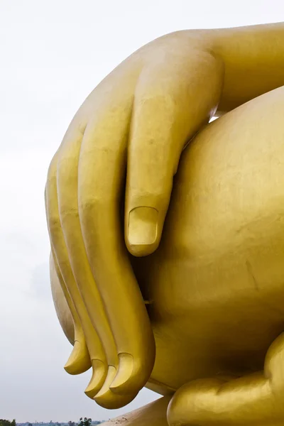 Gran mano buddha imagen — Foto de Stock