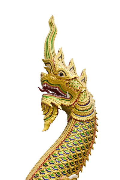 King of Naga on White Background — Stock Photo, Image