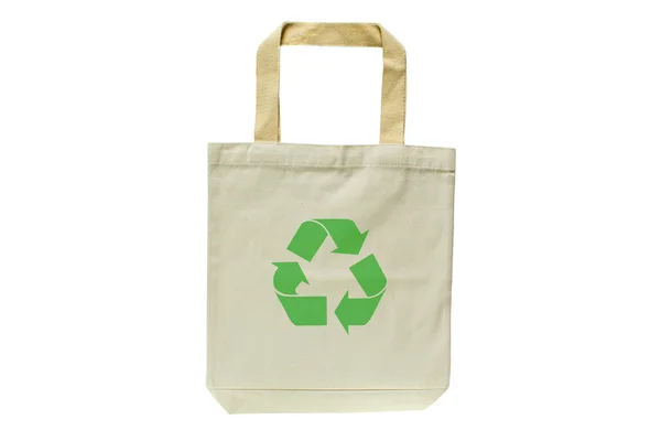 Nákupní taška vyrobena z recyklovaných materiálů — Stock fotografie