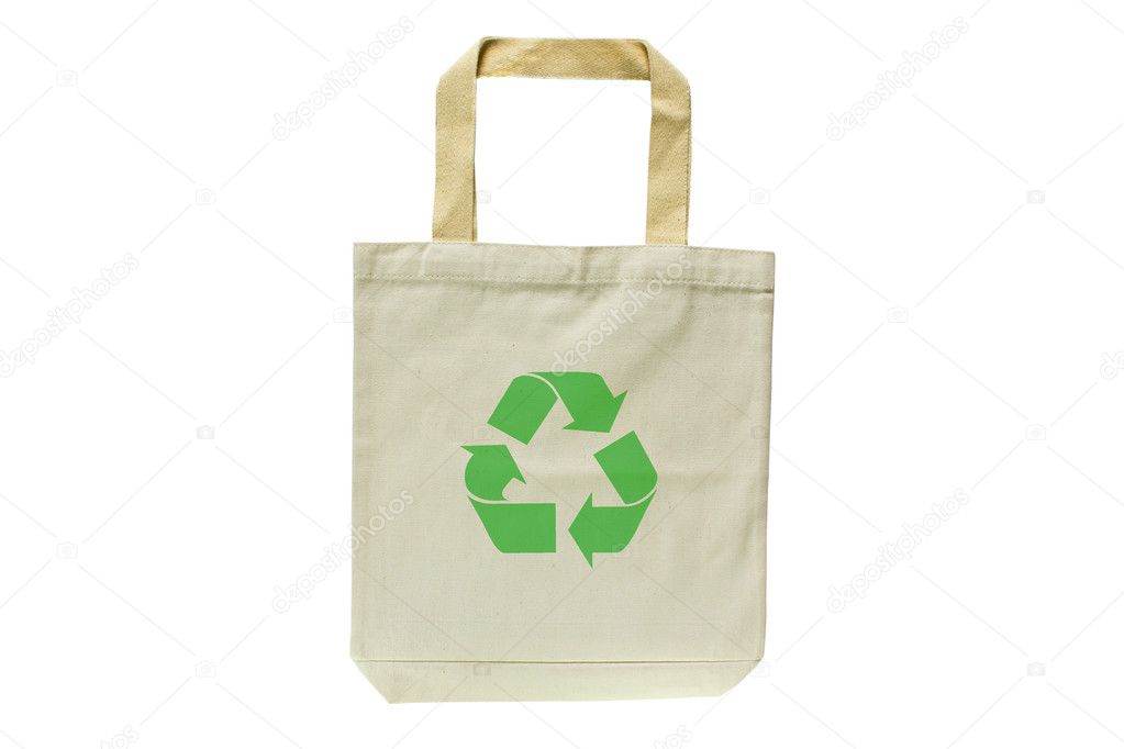 Shopping bag made out of recycled materials