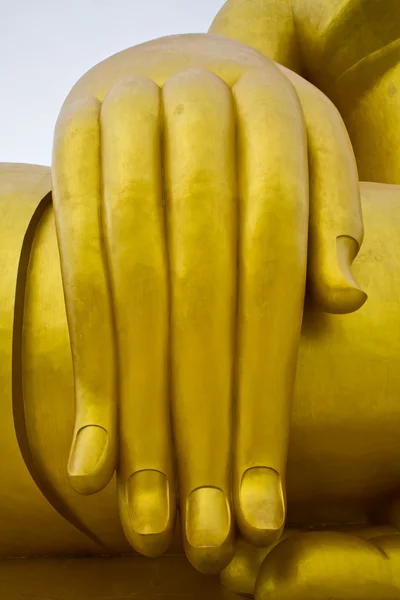 Big Hand of the Buddha in temple Thailand — Stock Photo, Image