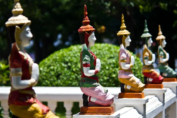 Deva in traditional Thai style decoration — Stock Photo, Image