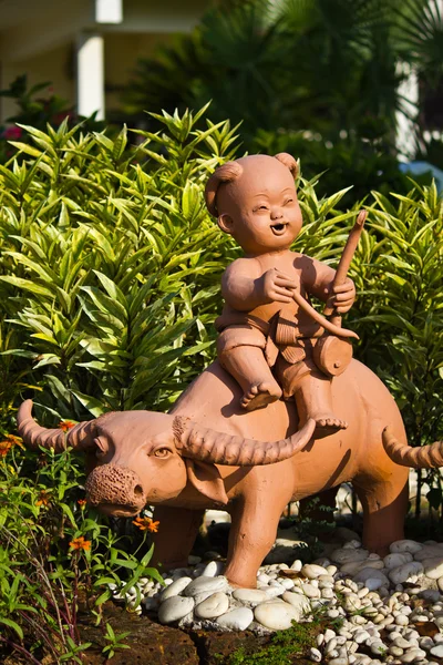 stock image Earthenware childs and buffalo