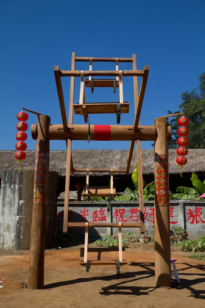 Ancient china swing — Stock Photo, Image