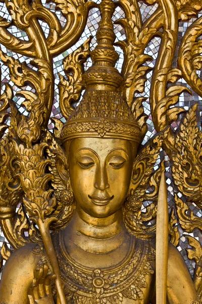 Thaise stijl molding kunst in tempel — Stockfoto