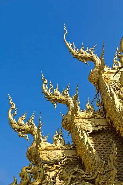 Élément Art Thaïlandais Extrait Wat Rong Khun Chiang Rai Province — Photo