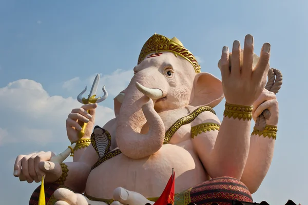 Bóg Mądrości Trudności Statua Ganesha Prowincji Nakhonnayok Tajlandia — Zdjęcie stockowe