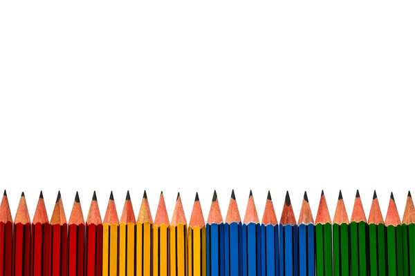 Pencils on White Background — Stock Photo, Image