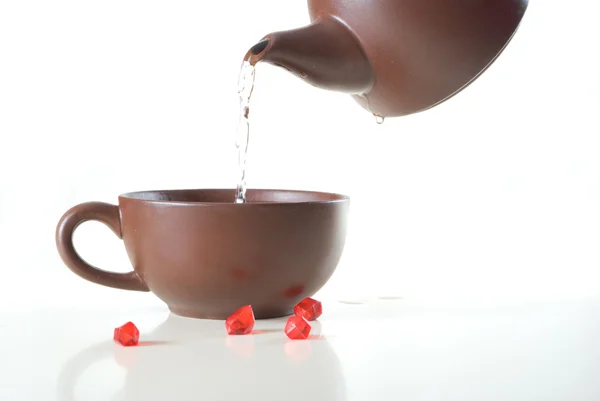 Keramik för te — Stockfoto
