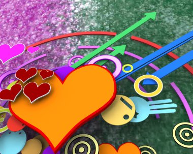 Heart Background Abstract clipart