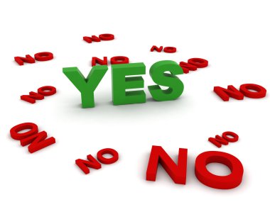 Yes or no clipart