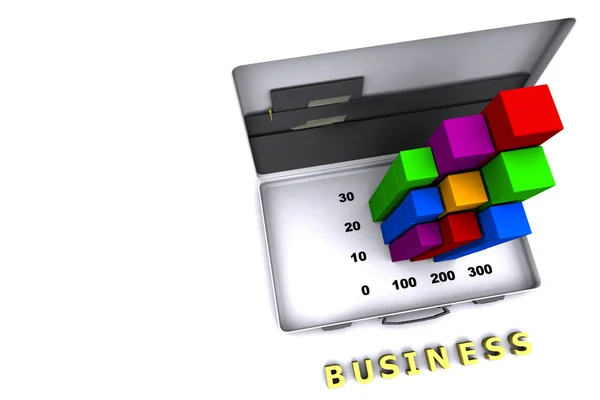 Business Report Briefcase — Stock Photo, Image