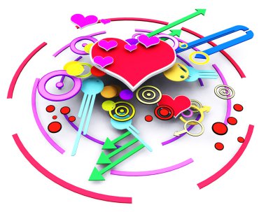 Heart Abstract Message clipart