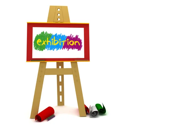Exhibition canvas — Stock Photo, Image