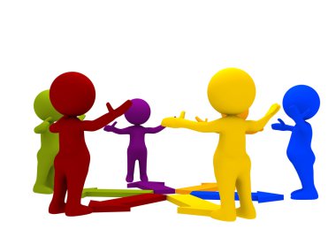 Group discussion clipart