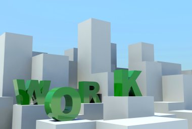 Word text separately on building blocks clipart